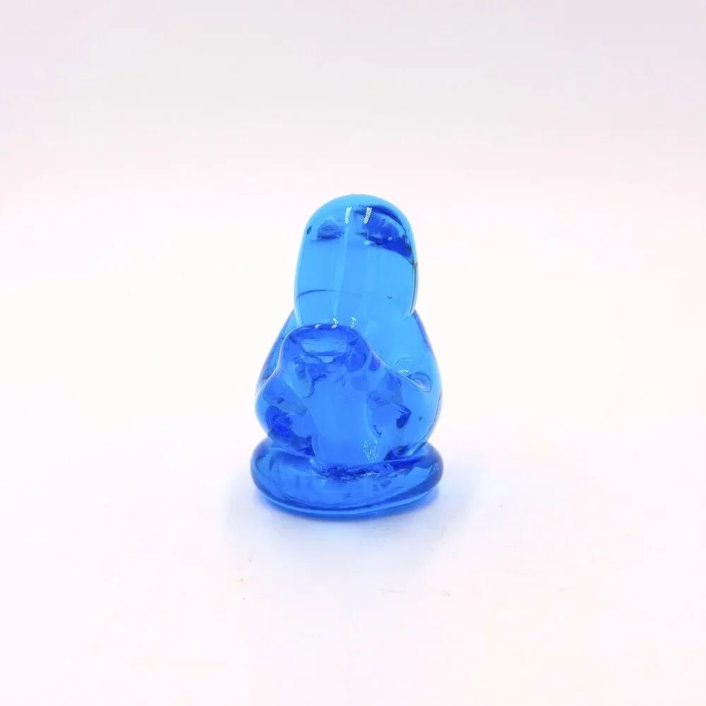 Vintage 1992 Leo Ward Bluebird of Happiness Art Glass Bird Signed 2